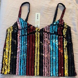 Brand New Multi-Color Sequin Top by BB Dakota